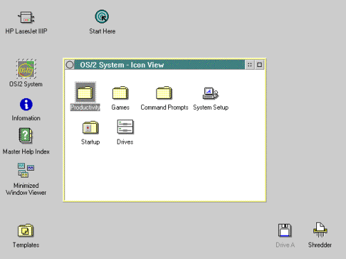 OS/2 2.0 Desktop